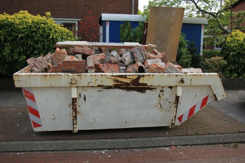 Commercial skip on a business site in Mortlake